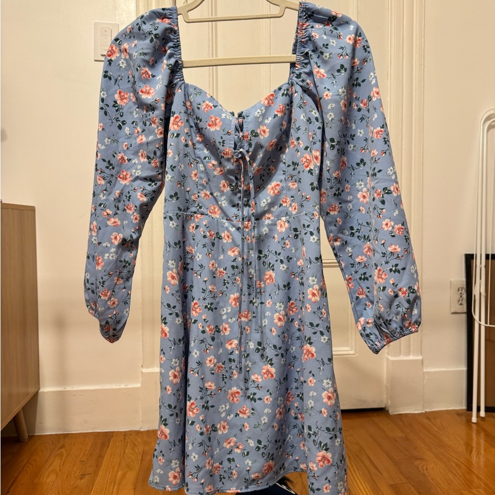 Abercrombie & Fitch Blue Floral Dress